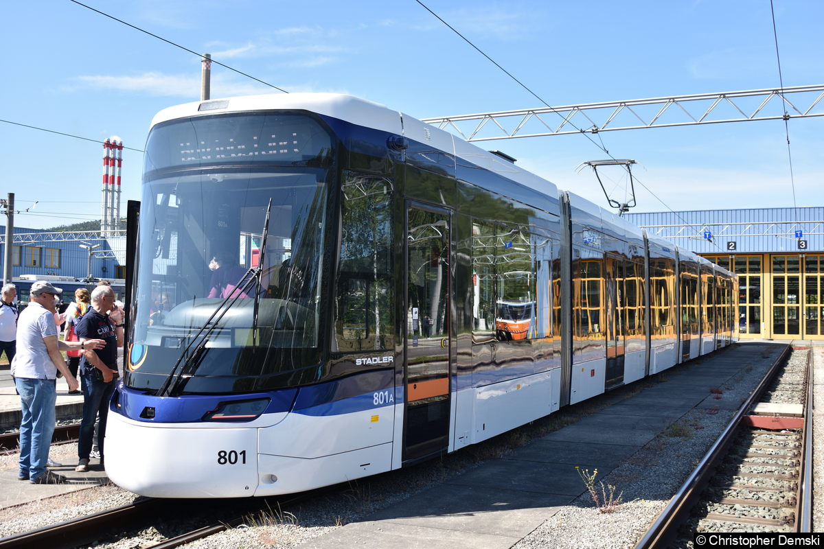 Tw 801 beim Tag der offnen Tür auf den Betriebshof Burgau.