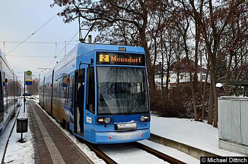 1138 als Linie 2 in der Endstelle Meusdorf.