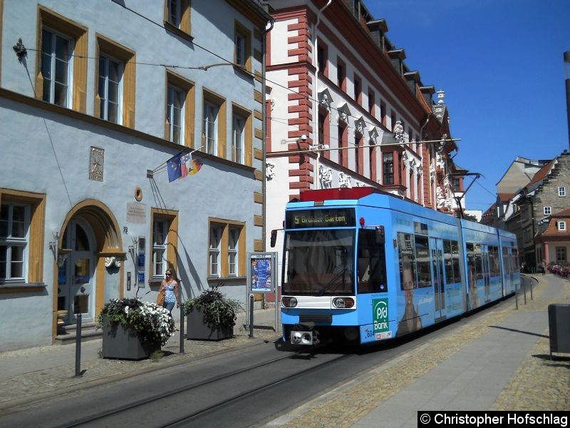 Bild: TW 604 in der Regierungsstraße.