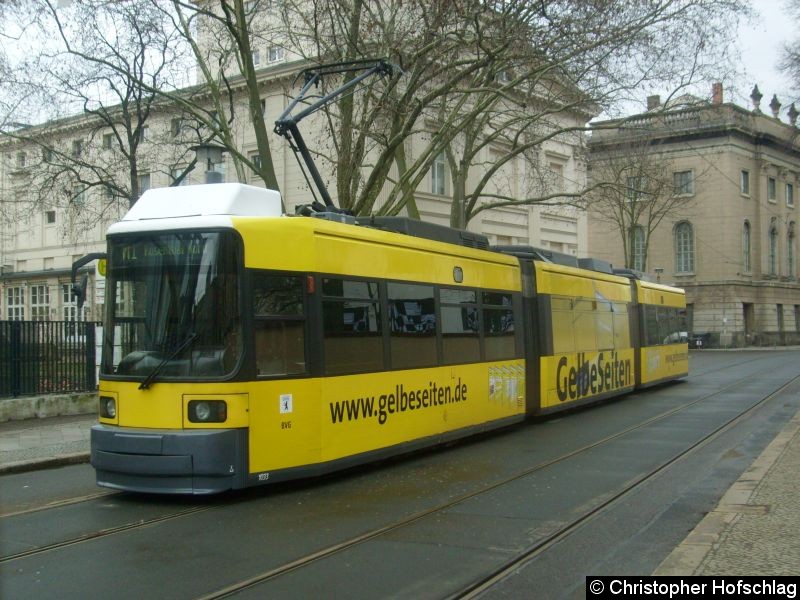 Bild: TW 1030 als Linie M1 Am Kupfergraben.