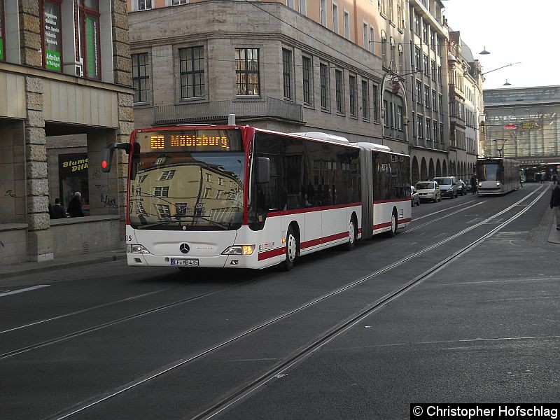 Bild: Bus 435 als Linie 60 in der Bahnhofstr./Ring.