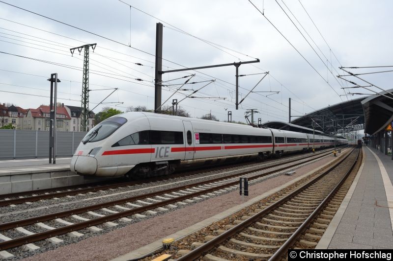 Bild: ICE 1514 mit ICE 1502 in Erfurt Hauptbahnhof.