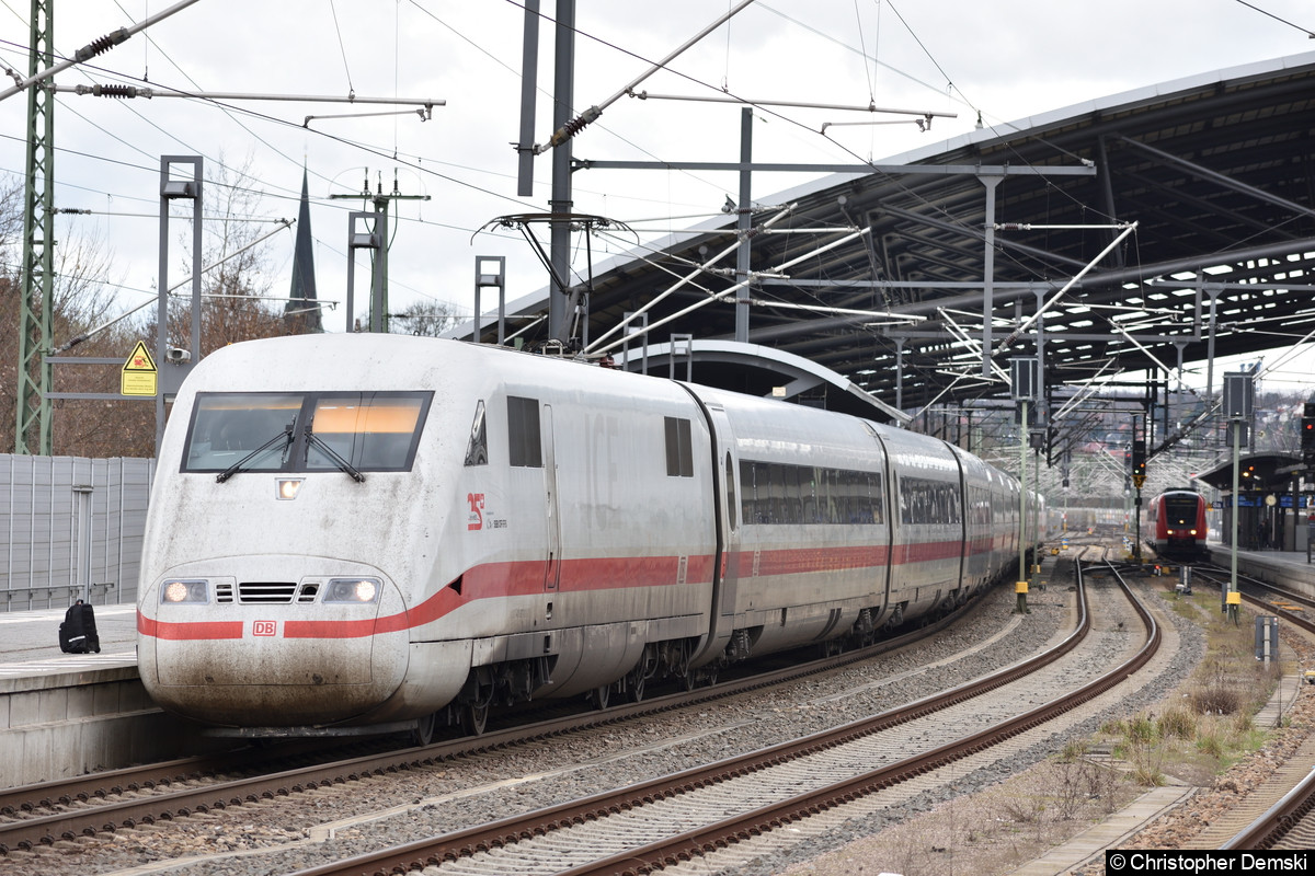 Bild: 401 077 in Erfurt Hauptbahnhof