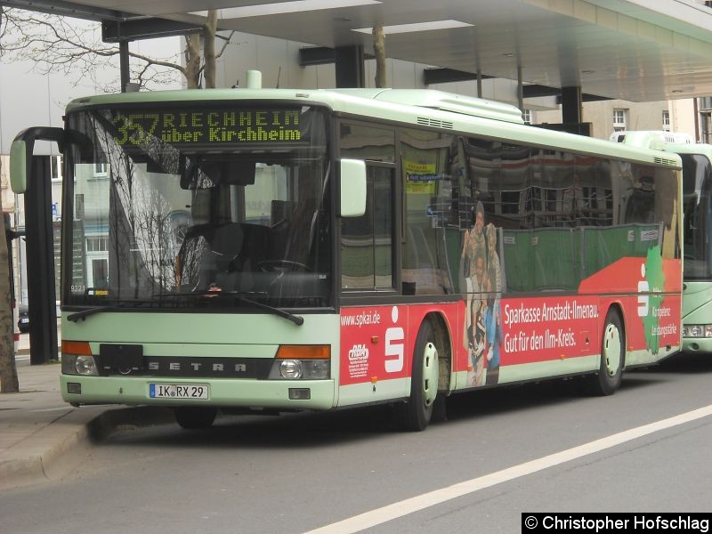 Bild: Am Erfurter Busbahnhof.