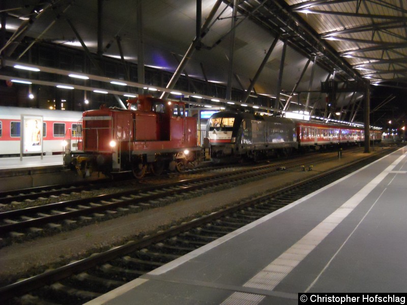 Bild: Aufgrund von Bauarbeiten in Erfurt musste der RB mit einer 362 ins DB Werk gebracht werden.