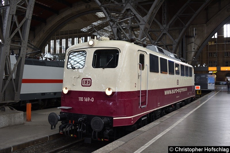 110 169-0 in Leipzig Hbf.