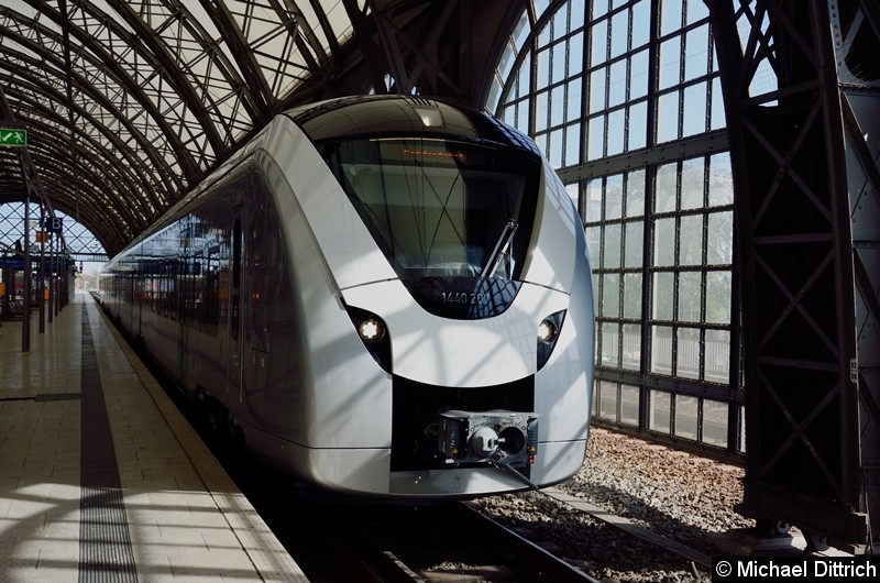 Rückkehr nach Dresden Hbf. Hier nach der Ankunft.