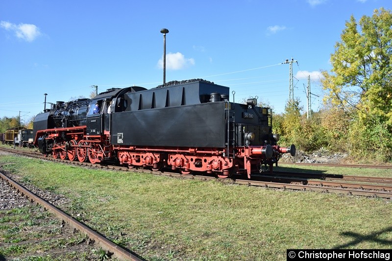 Bild: 50 380 bei der Einfahrt ins BW Weimar.