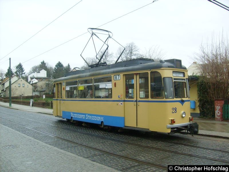 Bild: An der Endstelle Woltersdof,Schleuse