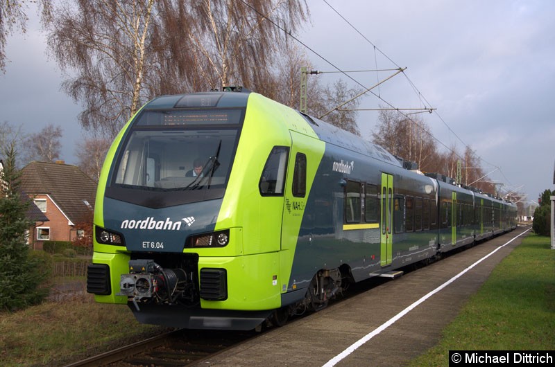 Bild: ET 6.04 der nordbahn in Wrist.
