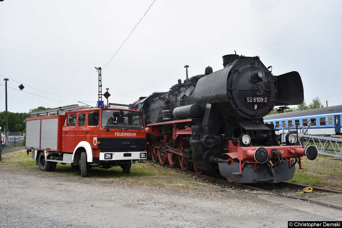 52 8109-2 im Eisenbahnmuseum Weimar.