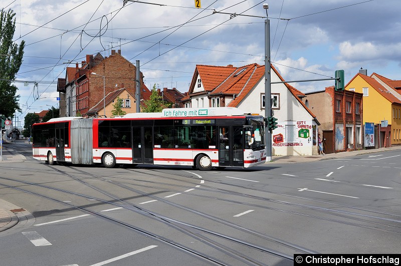 Bild: Salinenstraße als Linie 9.
