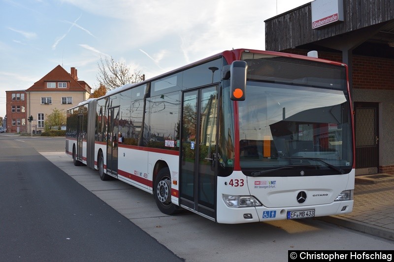 Bild: Wagen 433, abgestellt an der Grubenstraße