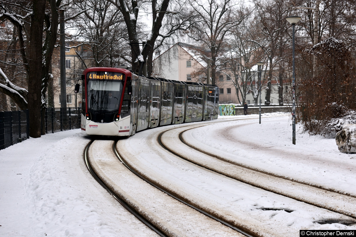 TW 804 als Linie 4 am Brühler Garten.
