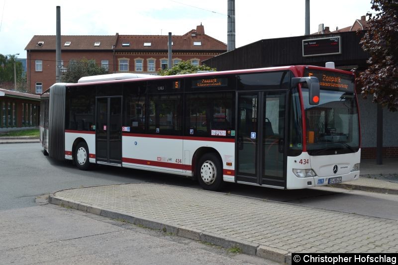 Bild: Wagen 434 als SEV-Linie 5 an der Grubenstraße.