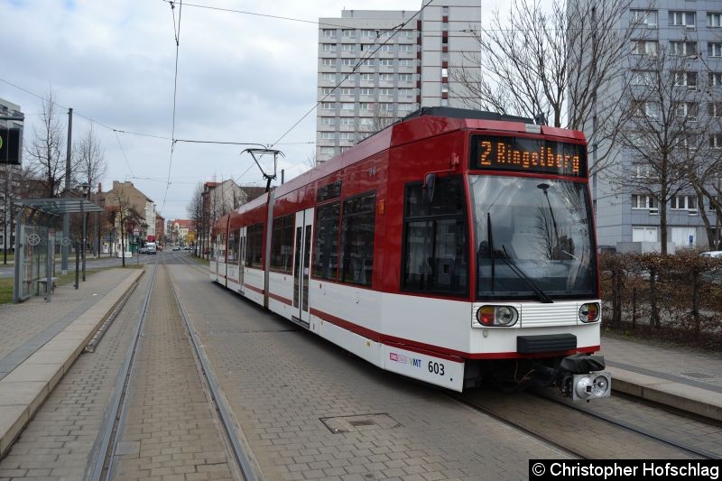Bild: TW 603 am Krämpfertor.