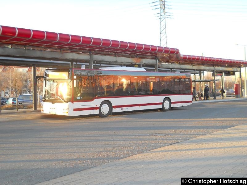 Bild: Bus 167 auf der Stadtbuslinie 15 am Europaplatz.