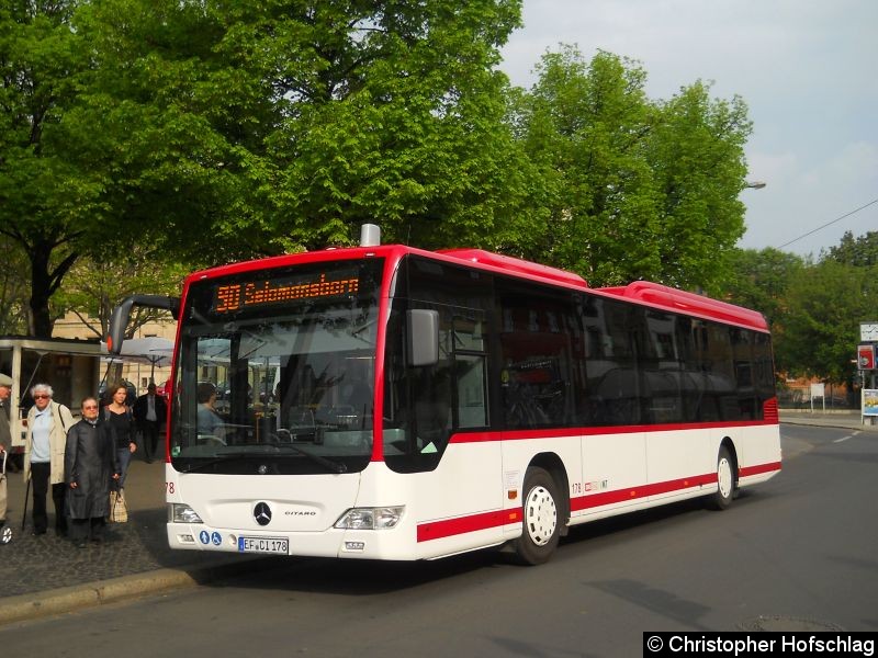Bild: Bus 178 auf der Linie 90 am Domplatz.