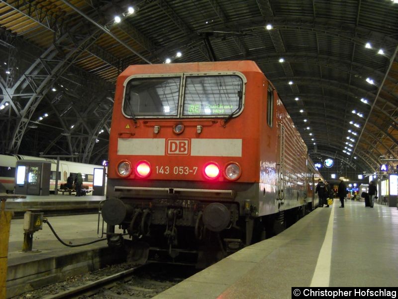 Bild: Als RE nach Zwickau in Leipzig Hauptbahnhof.