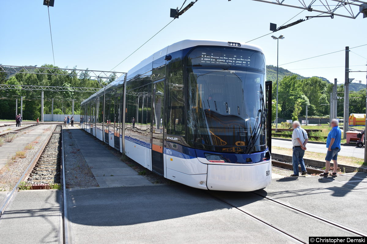 Tw 801 beim Tag der offnen Tür auf den Betriebshof Burgau.
