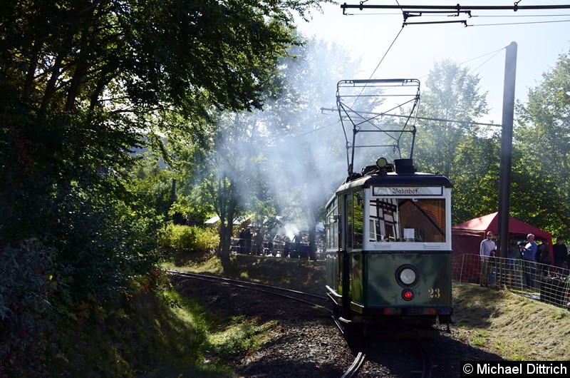 Wagen 23 in der Wendeschleife Bad Tabarz.