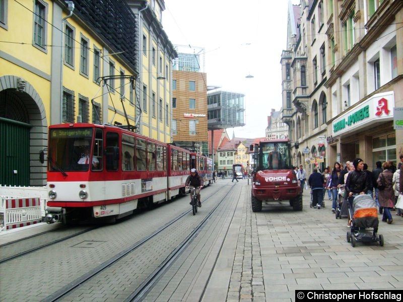 Bild: Ein KT-Zweiertraktion in der Bahnhofstraße.