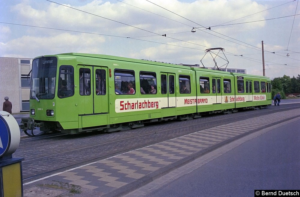 Bild: Tw 6008 auf der Wunstorfer Straße.

